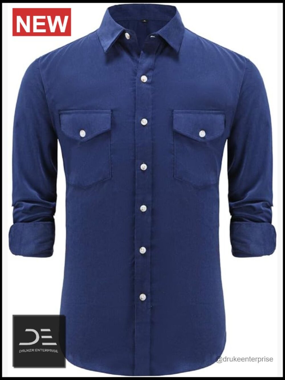 Long Sleeve Corduroy Button Down Shirt Men Regular Fit Cotton
